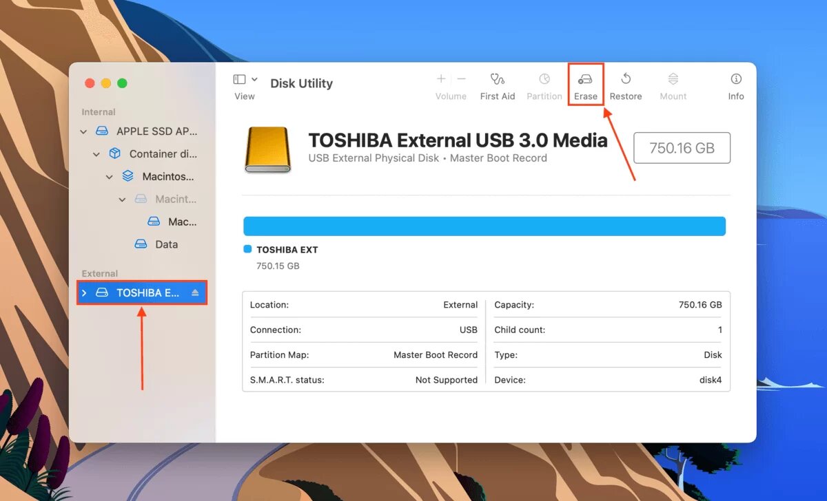 How To Reformat A Toshiba External Hard Drive