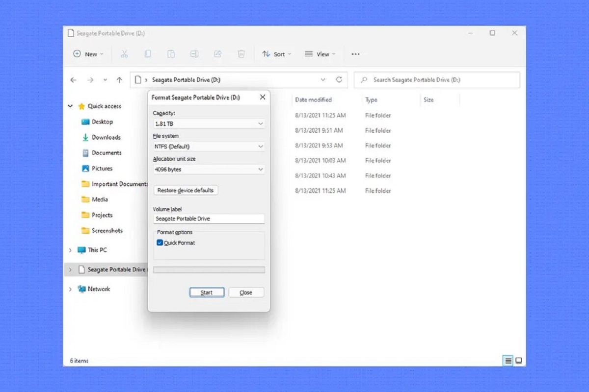 How To Reformat Seagate External Hard Drive Windows 10