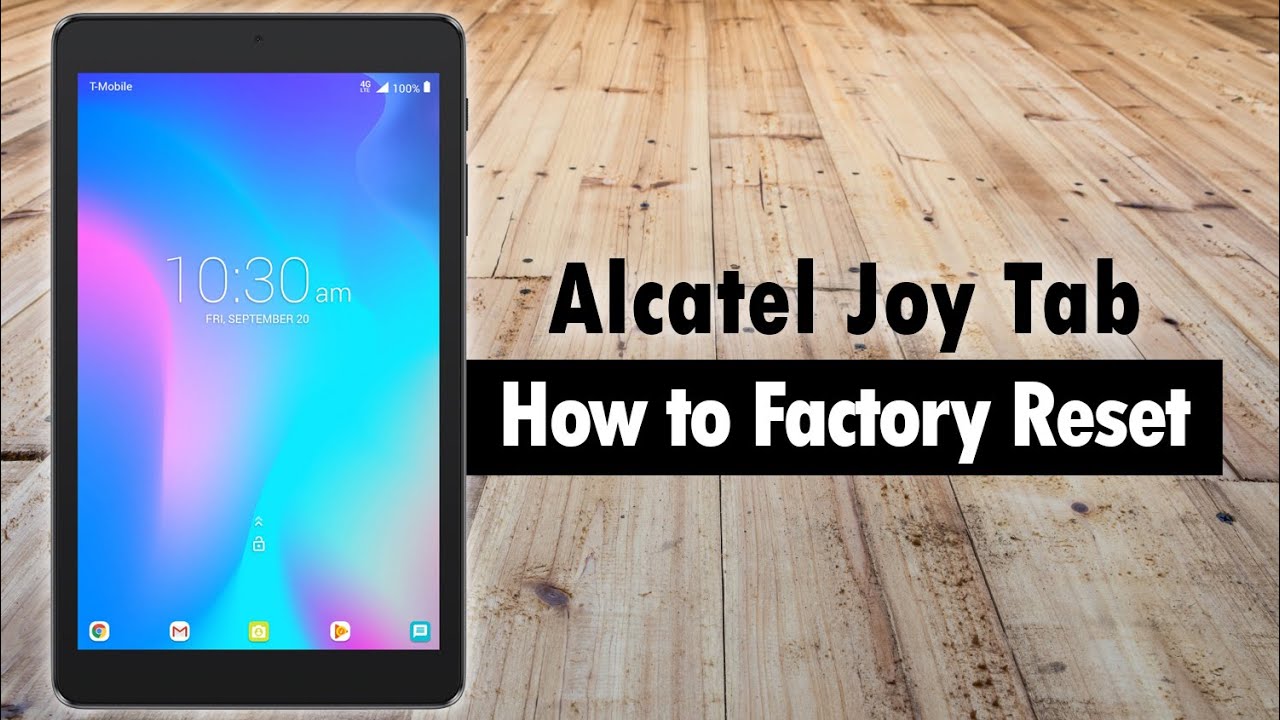How To Reset Alcatel Tablet
