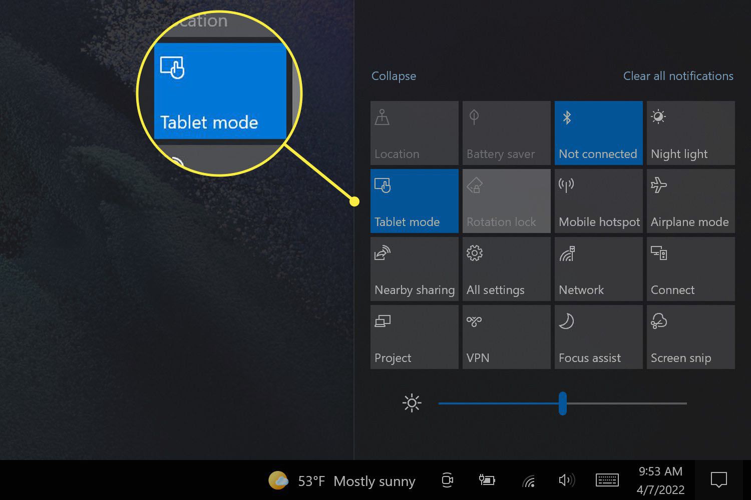 How To Switch Windows 10 To Tablet Mode