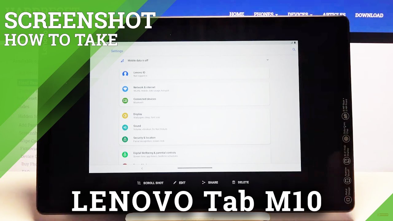How To Take A Screenshot On Lenovo Tablet