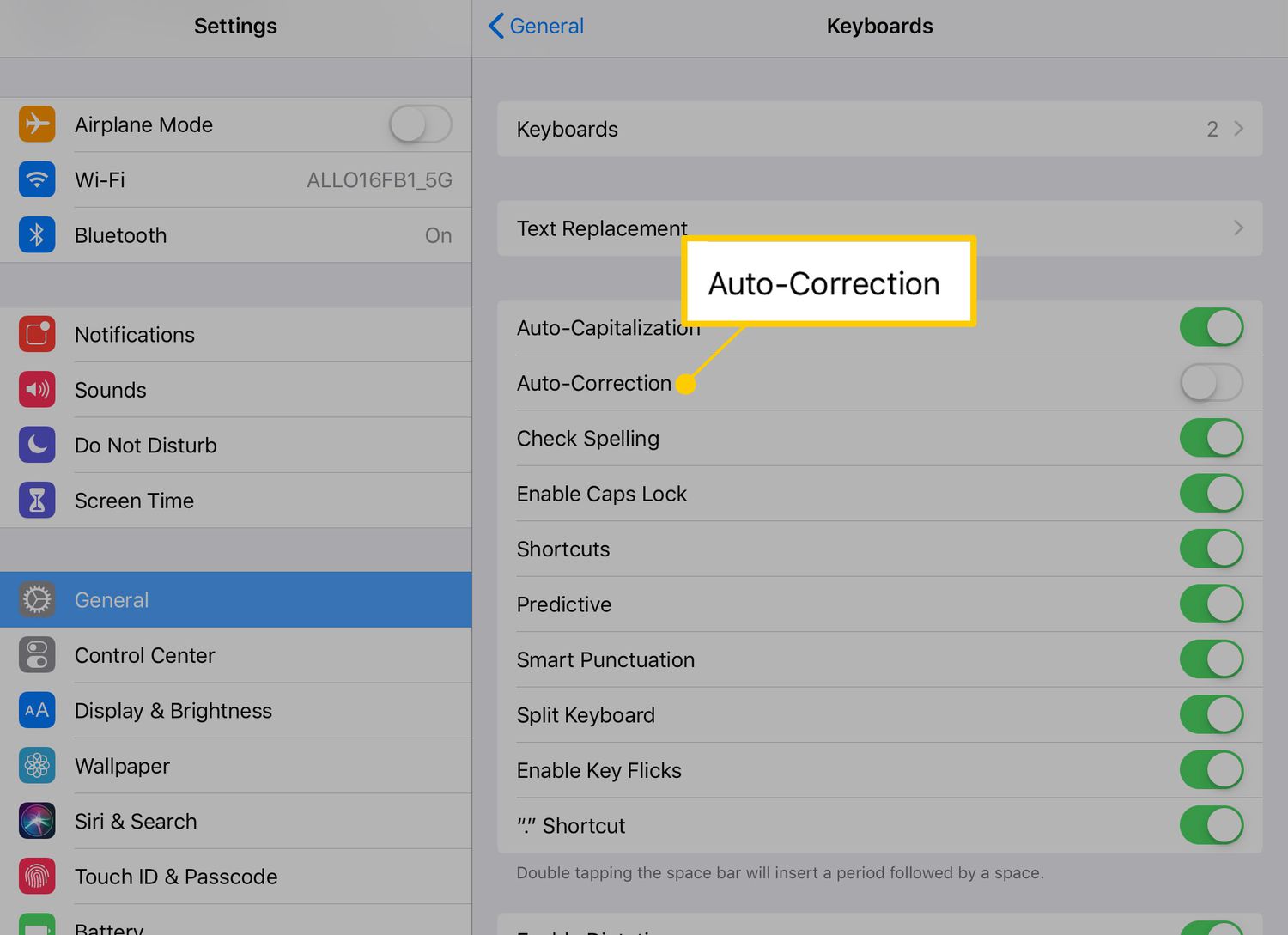 How To Turn Off Autocorrect On Tablet