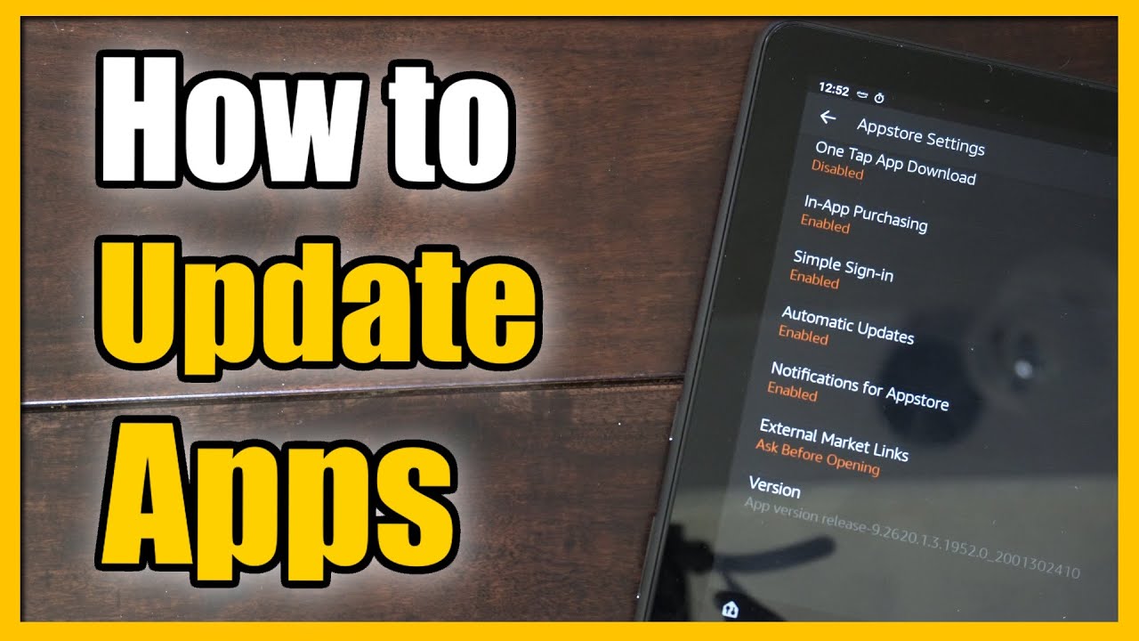 How To Update Apps On Tablet