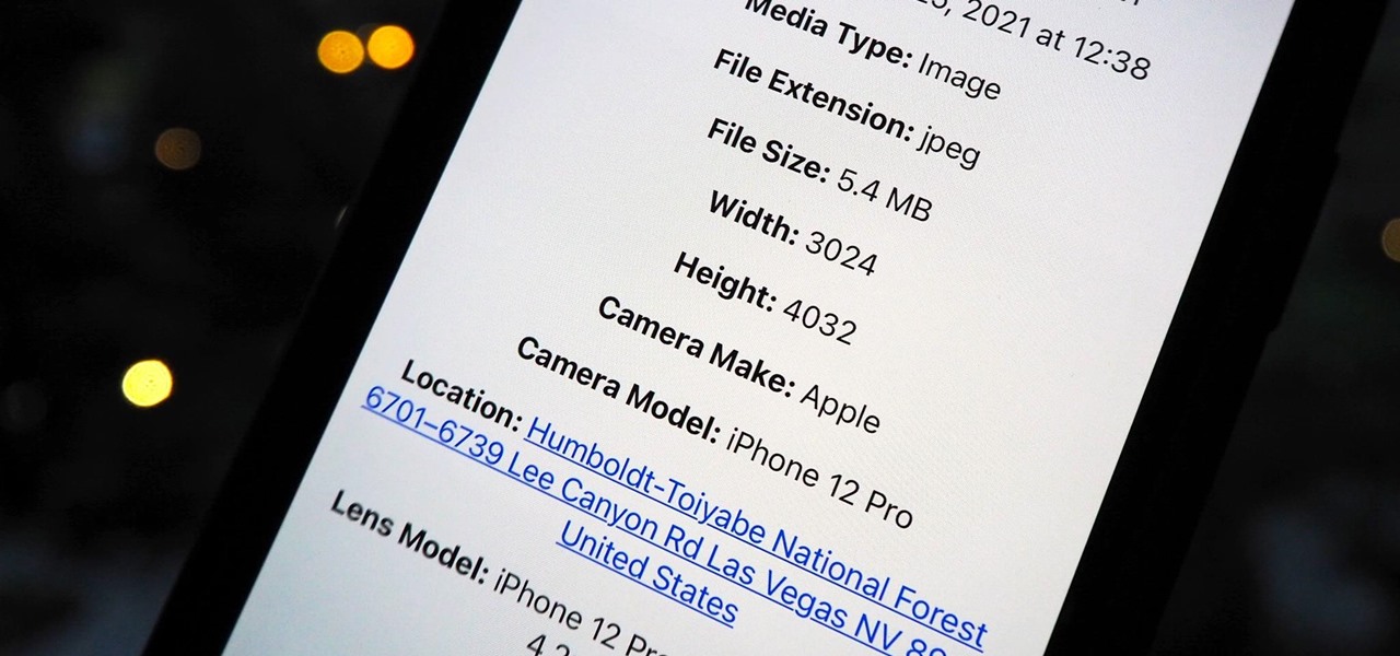 What Metadata Gets Recorded When A Picture Is Taken With A Smartphone Instead Of A Digital Camera