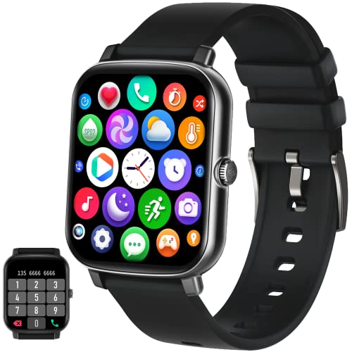 1.7'' Phone Smart Watch Answer/Make Calls, Fitness Watch with AI Control Call/Text, Android Smart Watch for iphone Compatible, Full Touch Smartwatch for Women Men, Heart Rate/Sleep Monitor Watch