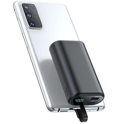 10800mAh Portable Charger with Built-in USB-C Cable