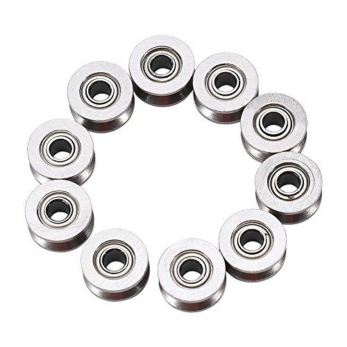 10pcs Deep V Groove Ball Bearing for 3D Printer Bearing Pulley Accessories