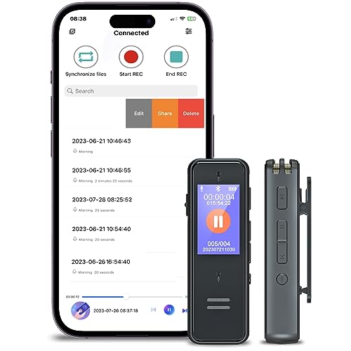 128GB Digital Voice Recorder with Phone APP Control