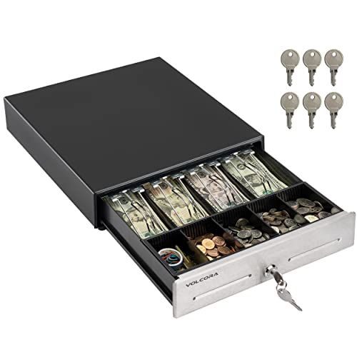 13" Cash Register Drawer with 4 Bill 5 Coin Cash Tray