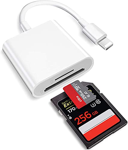 2 in 1 Lightning to SD Card Reader for iPhone