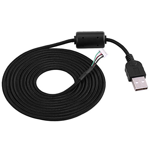 2 Meters USB Mouse Line Wire Cable Replacement Repair Accessory for Logitech G500s Game Mouse