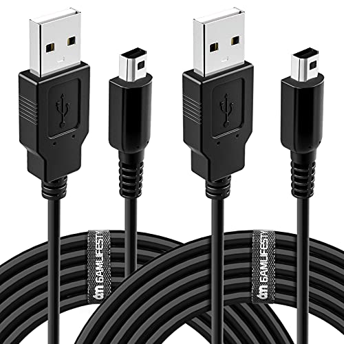 [2 Pack] 4FT 3DS 2DS DSi Charger Cable Power USB Charging Cord