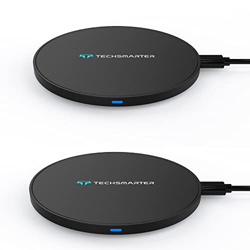 2-Pack Techsmarter Fast Charging Wireless Charger Pad