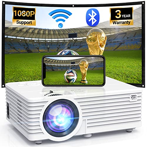2023 Updated Video Projector with WiFi and Bluetooth