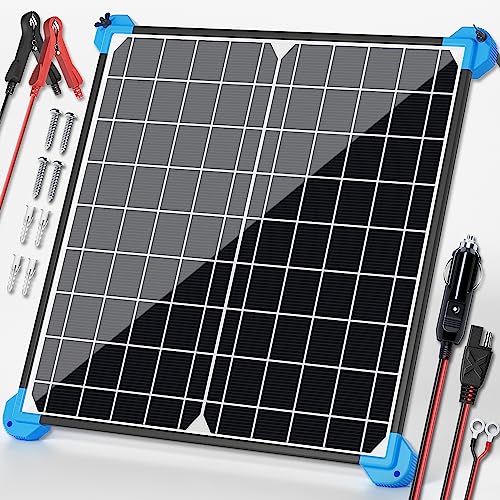 20W Solar Panel 12V Battery Trickle Charger