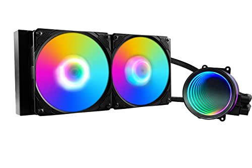 240mm AIO CPU Cooler with RGB Fan and Radiator