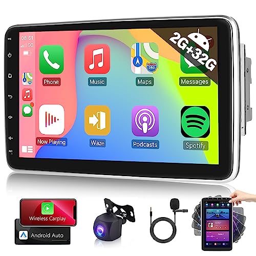 2G+32G Android Double Din Wireless Apple Carplay Car Stereo