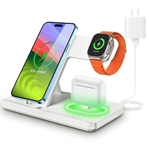 3-in-1 Fast Charger Stand for iPhone and Apple Devices