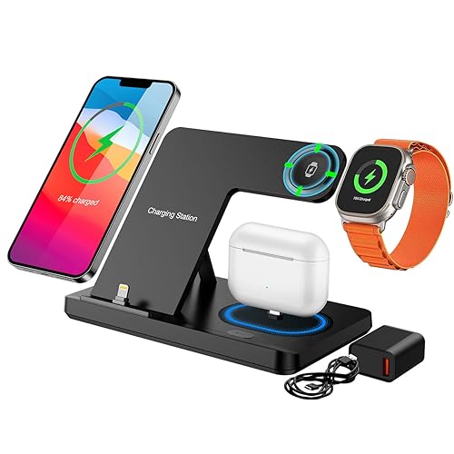 3 in 1 Foldable Fast Charging Stand Dock for AirPods & iPhone