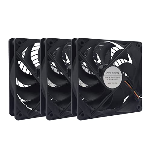 3-Pack 120mm High Airflow Computer PC Case Fan