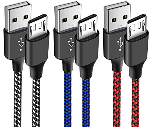 3-Pack 6FT Micro USB Cable