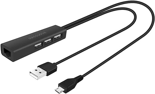 4-in-1 Ethernet Adapter and USB Hub for Streaming TV Sticks