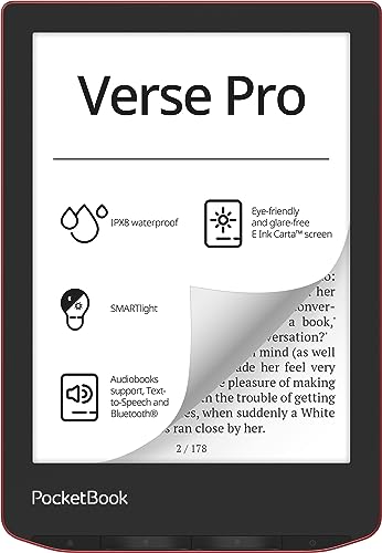 PocketBook Verse Pro E-Reader - Waterproof and Eye-Friendly