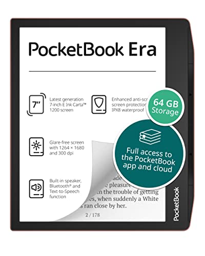 PocketBook InkPad 4 | Eye-Friendly Audio & E-Book Reader | Large 7.8ʺ E-Ink  Display | Anti-Scratch Protection | Text-to-Speech Function | Bluetooth® 