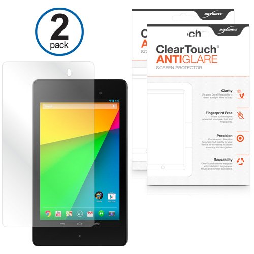 BoxWave Nexus 7 (2nd Gen) Screen Protector - ClearTouch Anti-Glare (2-Pack)