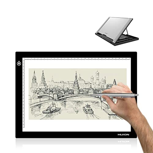 Huion L4S LED Light Box and ST300 Adjustable Drawing Tablet Stand
