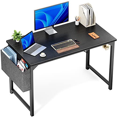 47-Inch Office Desk with Storage and Hooks