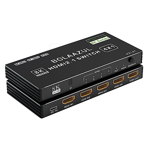 4K HDMI 2.1 Switch 4 in 1 Out