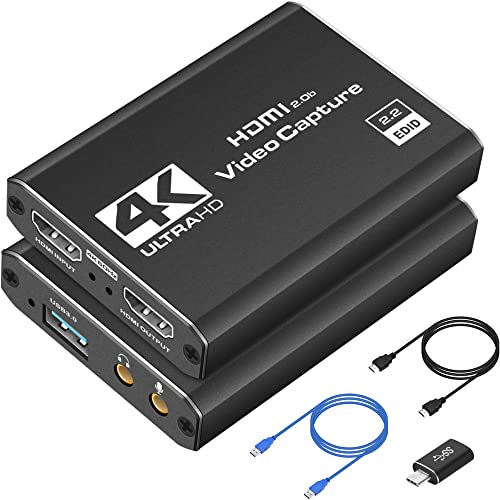 4K HDMI Capture Card for Streaming and Gaming
