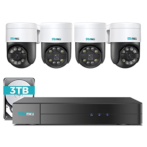 4K PoE Security Camera System with Auto Tracking and PTZ