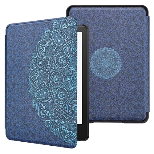 WALNEW Kindle Paperwhite 2021 Case - Lightweight PU Leather Book Cover