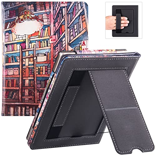 BOZHUORUI Stand Case for Nook GlowLight Plus (6" 2015 Release) - Protective Sleeve Cover with Stand and Hand Strap