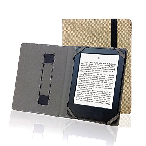 Natural Linen Case Cover for 6" ebook Reader