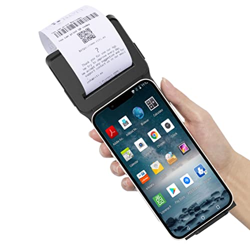 SMAJAYU Pos Terminal Receipt Printer Android 10 Handheld Mobile