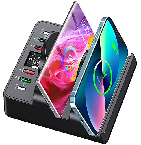 6 USB Ports Wireless Charging Station