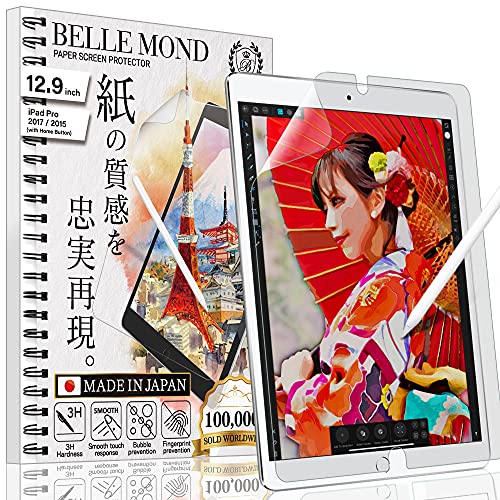 BELLEMOND Paper Screen Protector for iPad Pro 12.9" - Matte Writing & Drawing Film