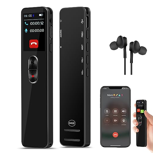 64GB Bluetooth Voice Activated Recorder