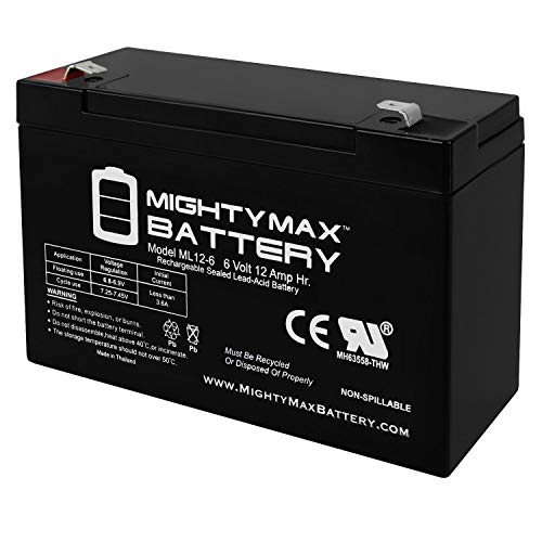 6V 12AH F2 Battery Replacement for Computer Battery Back up Pack