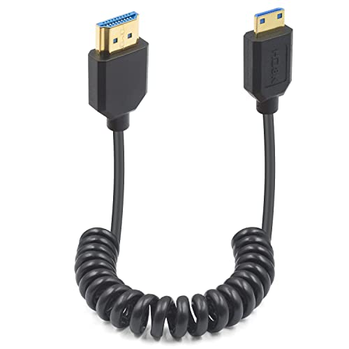 8K HDMI to Mini HDMI Coiled Cable