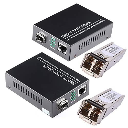 A Pair of 1.25G/s Bidi Gigabit Multi-Mode Fiber Ethernet Media Converter
