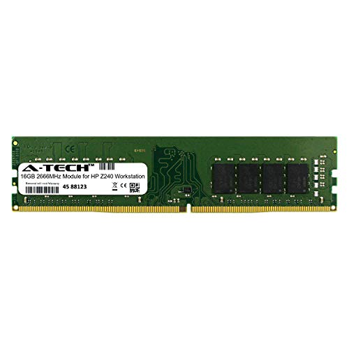 A-Tech 16GB Module for HP Z240 Workstation Desktop & Workstation Motherboard Compatible DDR4 2666Mhz Memory Ram