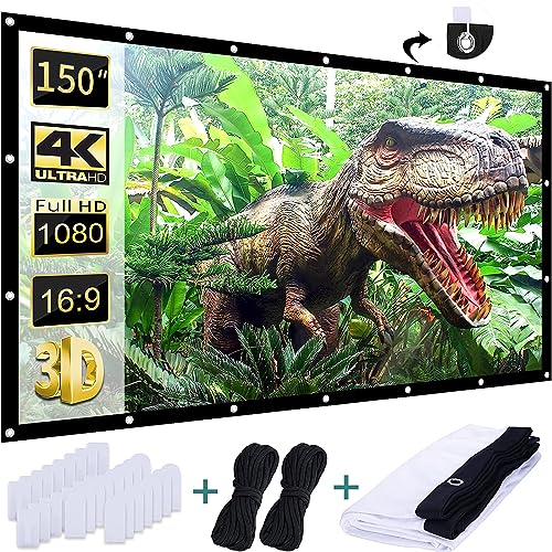 AAJK Outdoor Projection Screen - Portable and Immersive