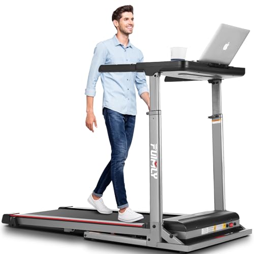 Adjustable Height Treadmill with Desk Workstation
