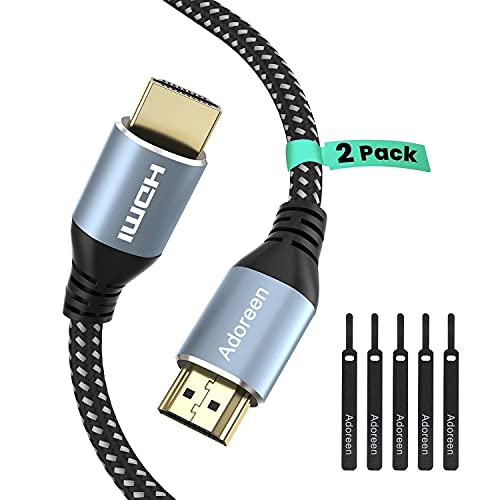 Adoreen 4K HDMI Cable - High Speed 18Gbps HDMI Cord with 5 Cable Ties