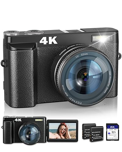 Affordable 4K Digital Camera for Photography and Vlogging
