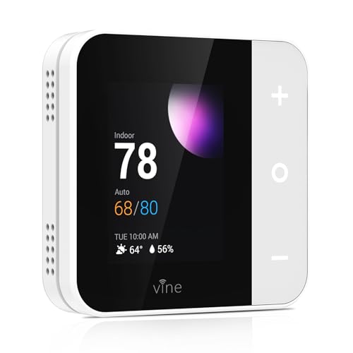 Affordable WiFi Smart Thermostat with Touchscreen and Energy-Saving Features